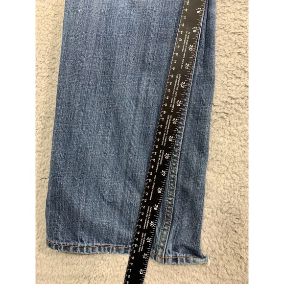 BANANA REPUBLIC Straight Fit 34x34 Distressed Denim Blue Jeans 5 Pockets 2009 - Picture 10 of 12